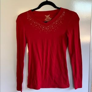 NWOT Red long sleeve